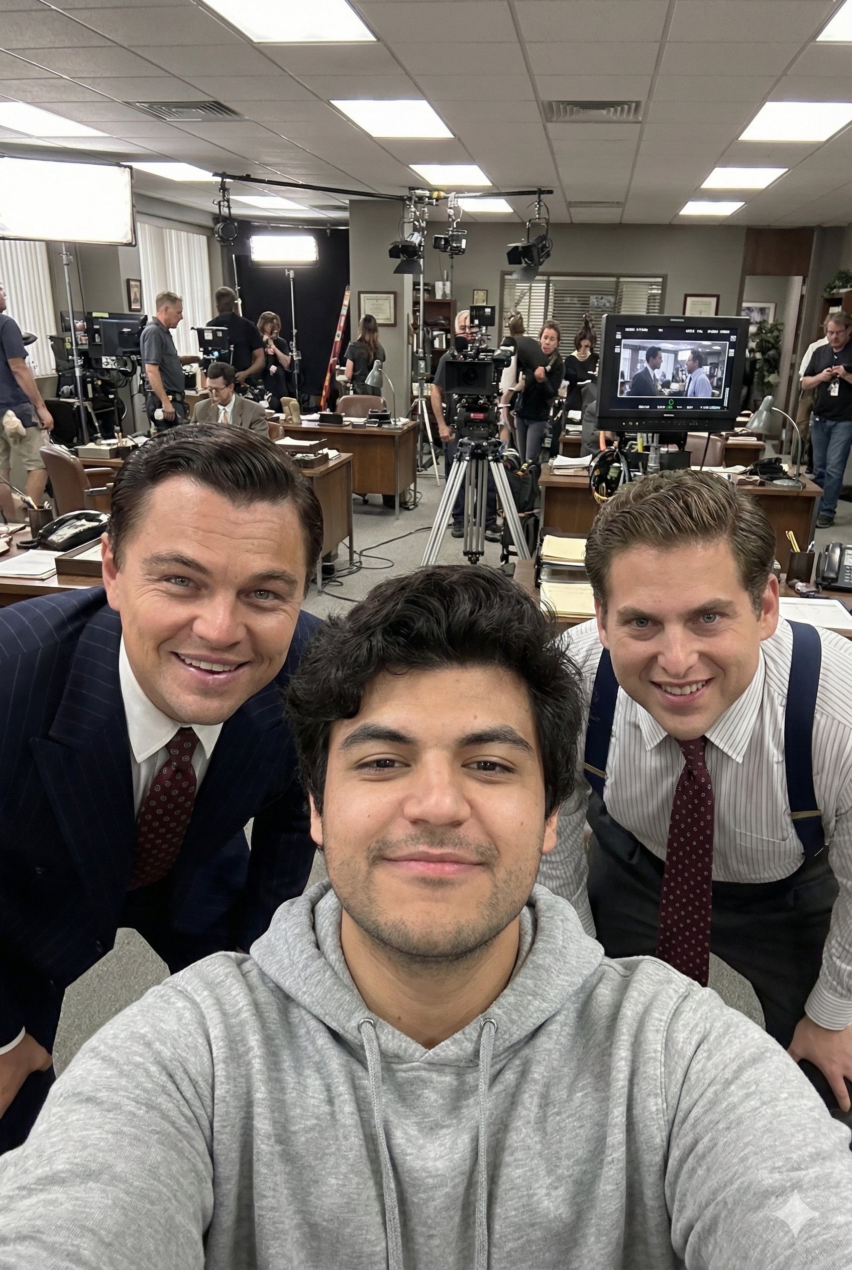 Create a realistic first-person POV selfie as if t