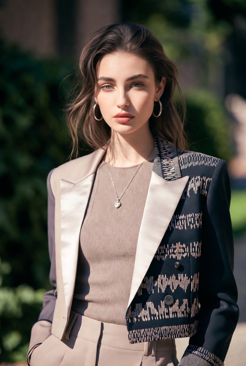 Design a fashion-forward image that emphasizes sty