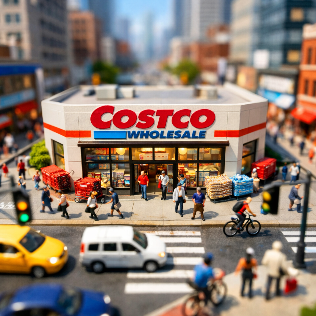 A dynamic aerial view of a bustling city street, f