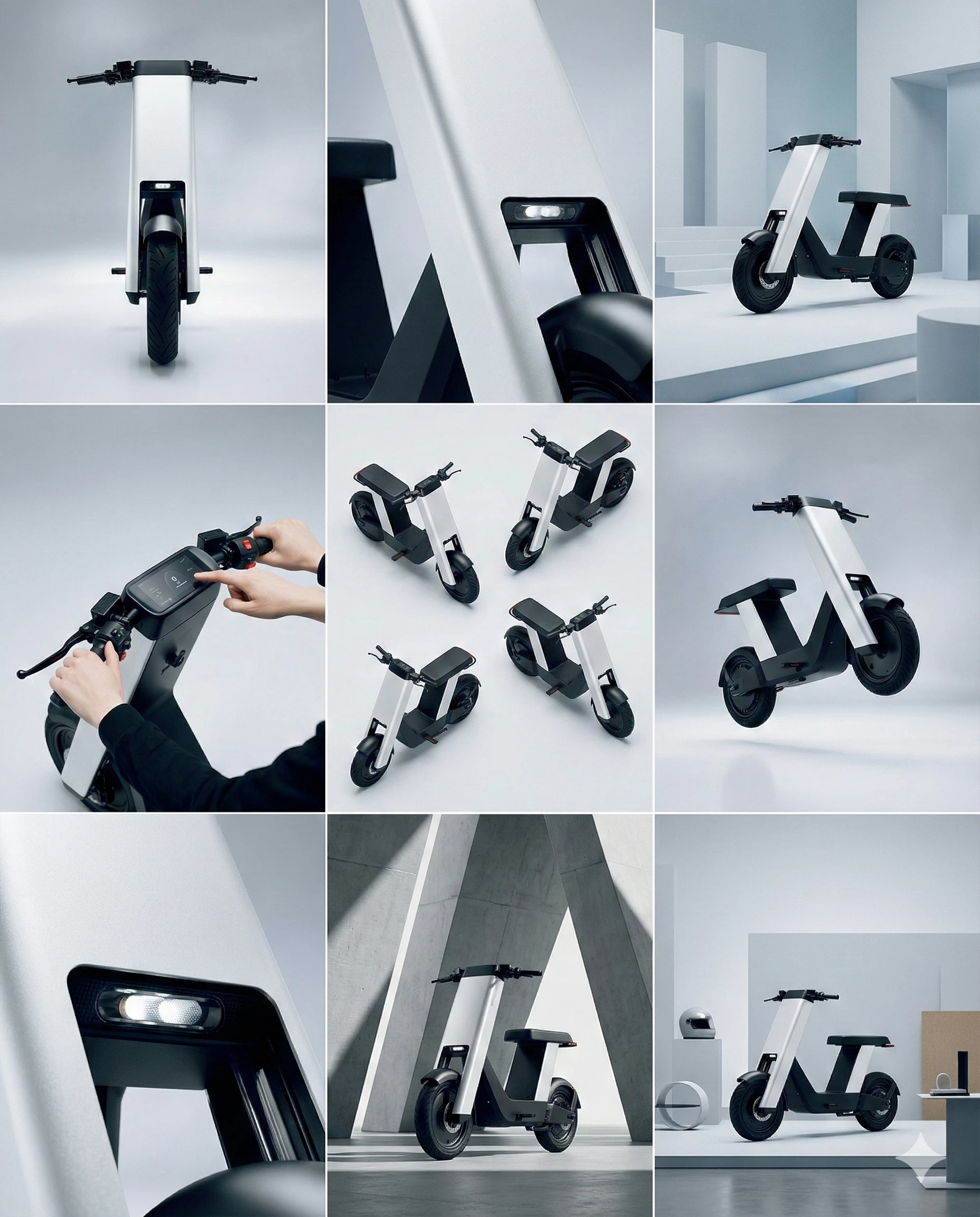 Create ONE final image. 

A clean 3×3 [ratio] st