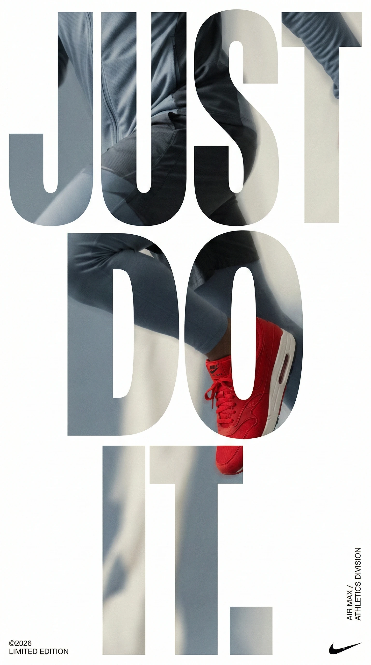 Nike. Act as a Senior Editorial Designer and Typog