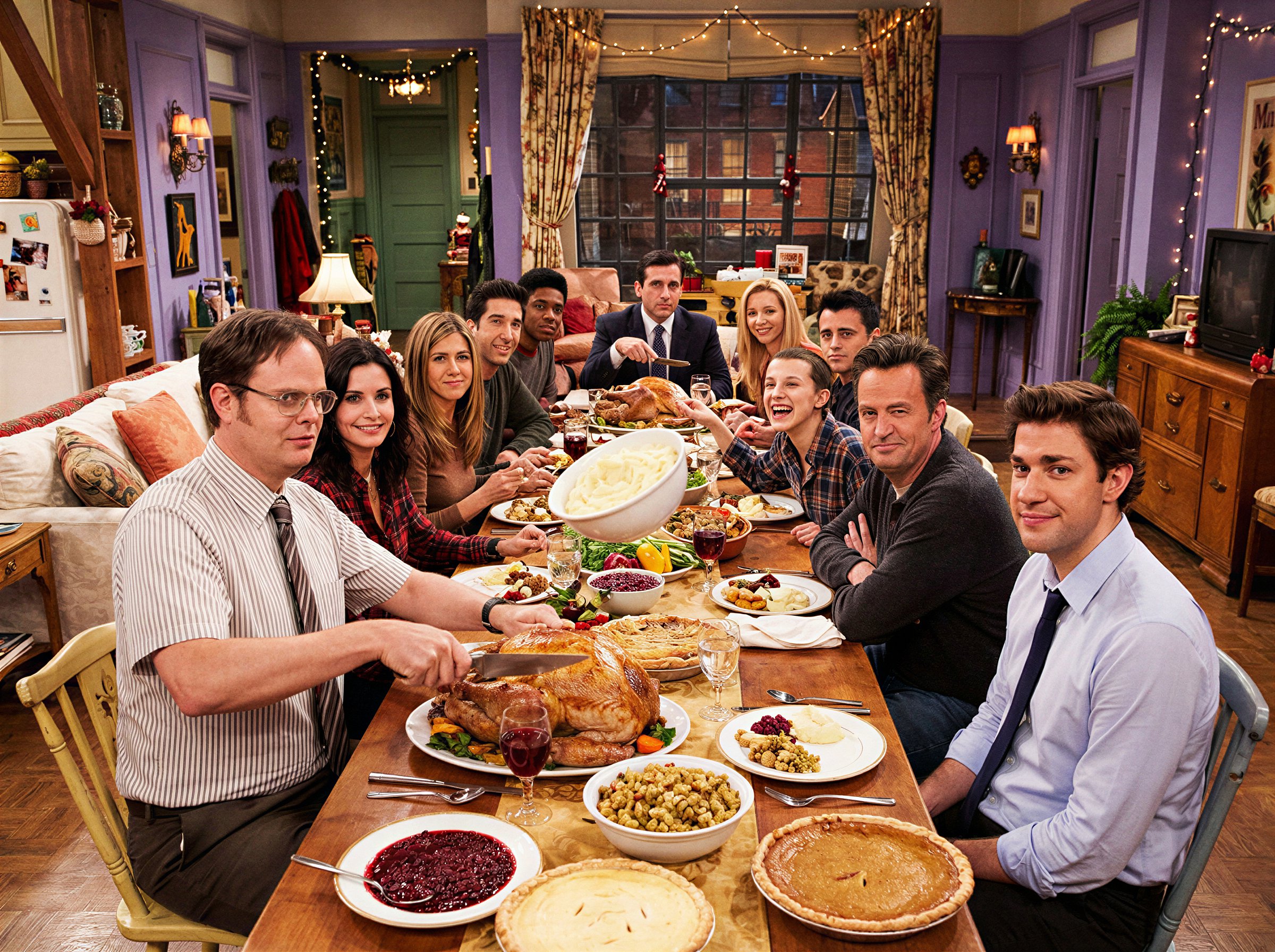 A cinematic Thanksgiving dinner hosted inside Moni