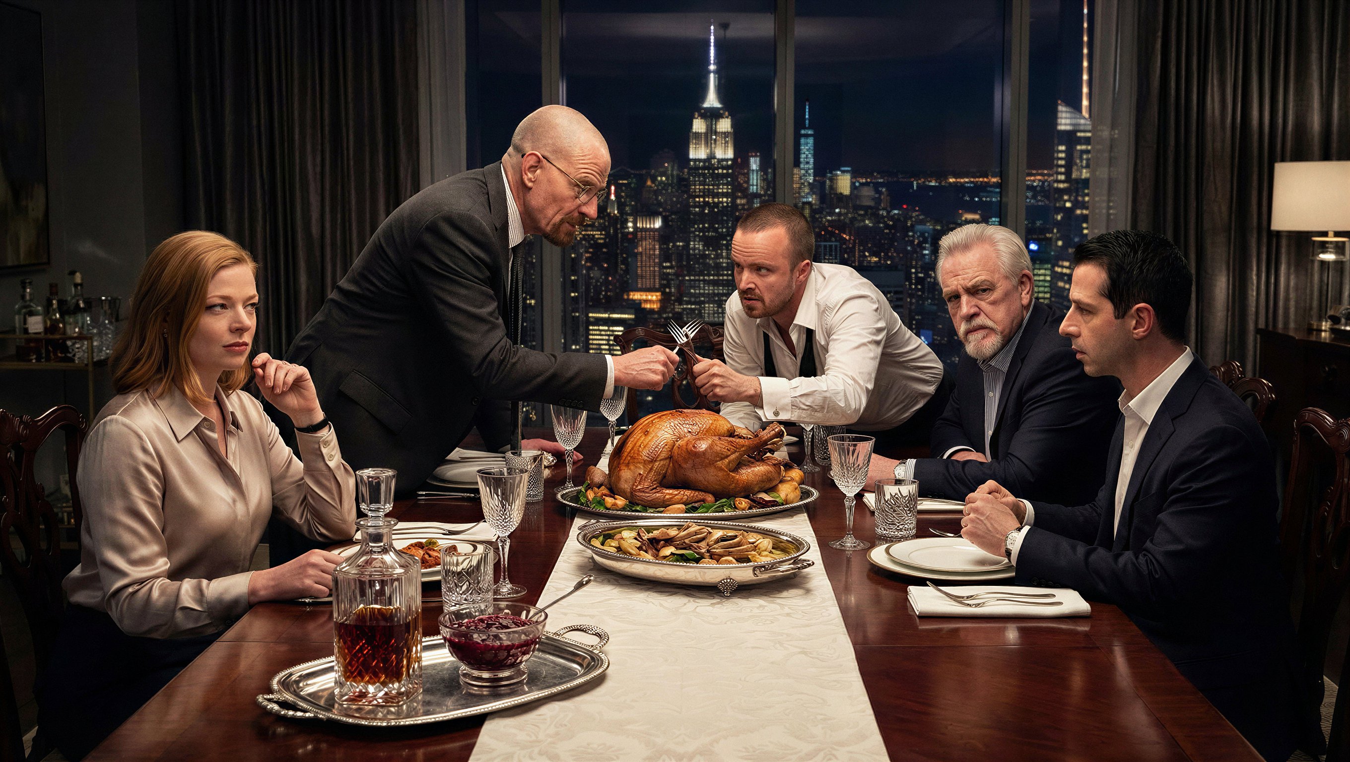 Breaking Bad + Succession Thanksgiving at the Roy 