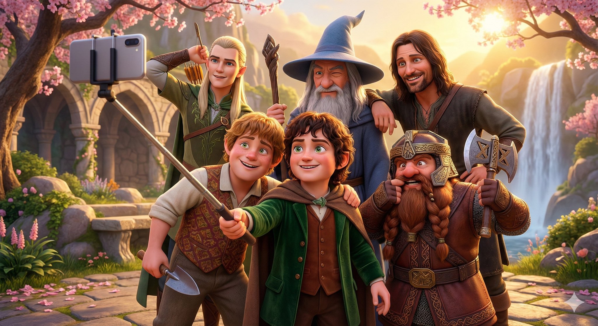 A vibrant Pixar-style 3D animated scene depicting 